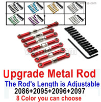 Wltoys 104072 Upgrade Parts Metal Rod.The number is 104072.1876+1877+1878+1879.Total 5 Color you can choose.